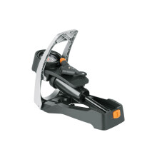SKS Airsteo Fahrradreifen-Fußpumpe mit integriertem Spiralschlauch und 7-Bar-Manometer
