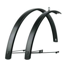 SKS Edge AL Schutzblechset für 28-Zoll-Fahrräder, Schwarz, Aluminium, für City- und Trekkingräder