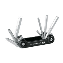 SKS TOM 7 Multitool – Kompaktes 7-Funktionen-Fahrradwerkzeug mit Neoprentasche