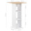 VidaXL vidaXL Bar Table White and Sonoma Oak Kitchen Coffee Dining TallSide End Stand 6