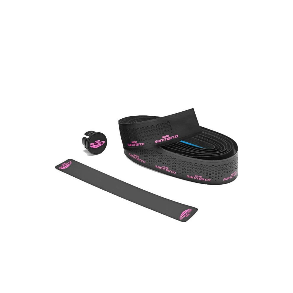 (One Size, Black / Pink) Selle San Marco Presa Corsa Team Handlebar Tape