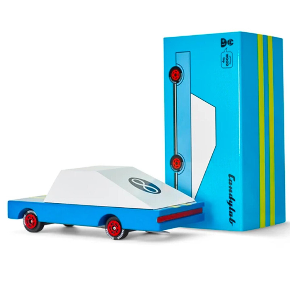 Candylab Wooden Toy Cars - Blue Racer #8