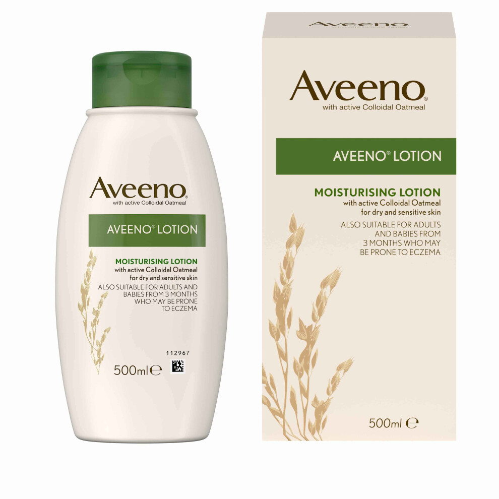 Aveeno Moisturising Lotion – 500ml | Body Moisturiser For Dry & Sensitive Skin