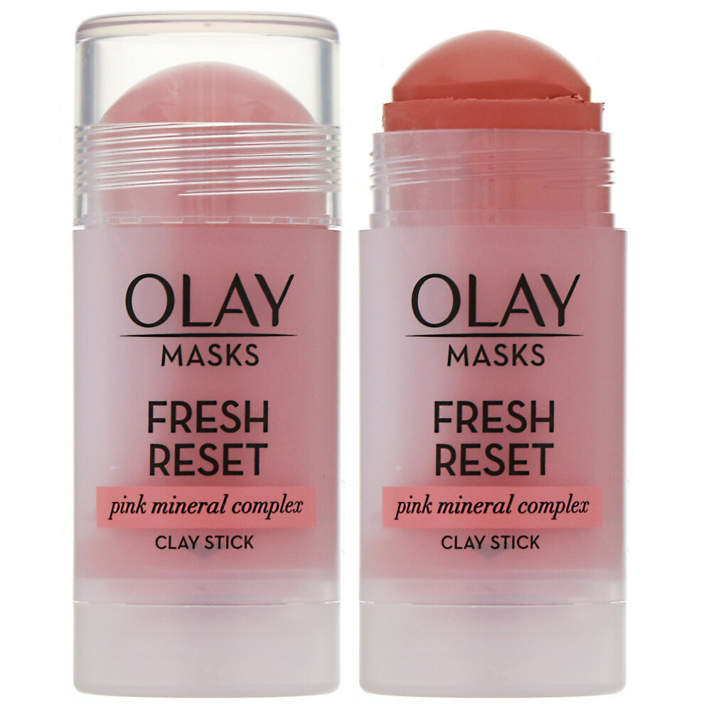 Olay, Fresh Reset, Pink Mineral Complex Clay Stick Mask