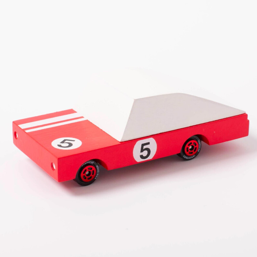 Candylab Wooden Toy Cars - Red Racer #5