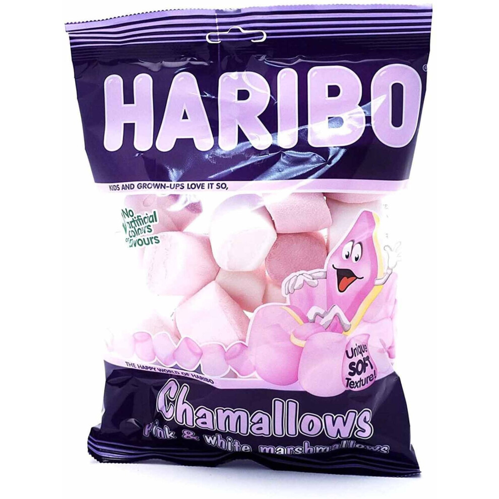 Haribo Chamallows 1.7Kg, Bulk Sweets, 12 Packs Of 140G