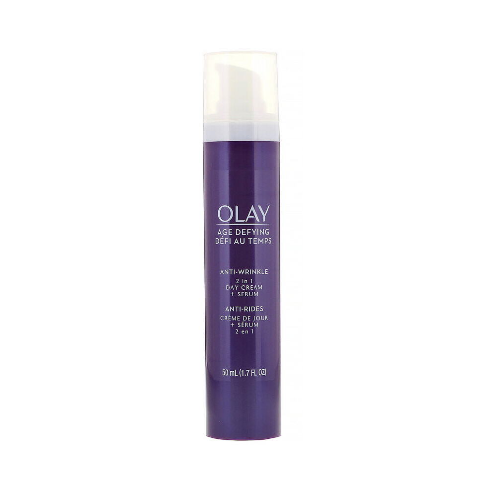 Olay, Age Defying, Anti-Wrinkle, 2-in-1 Day Cream + Serum
