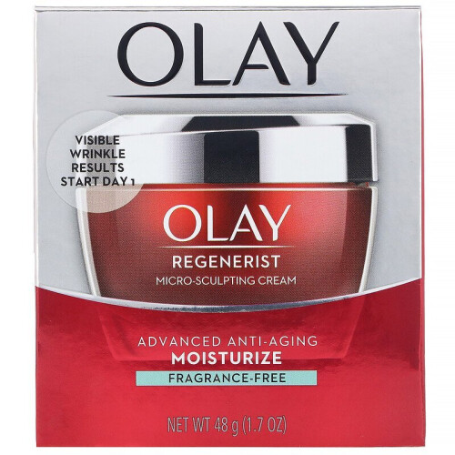 Olay Olay, Regenerist, Creme Micro-Esculptor, sem perfume, 1,7 oz (48 g) 1