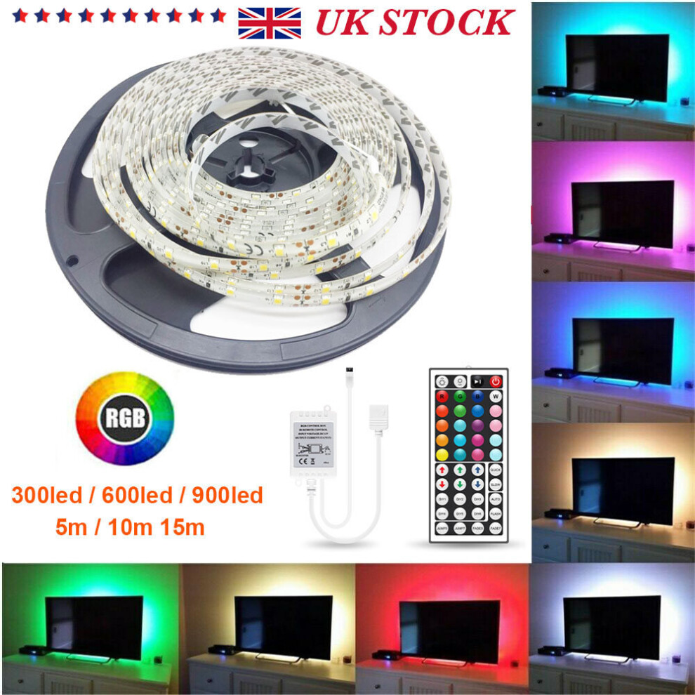 (10M 300) LED Strip Light RGB 5050 IR Remote Colour Changing