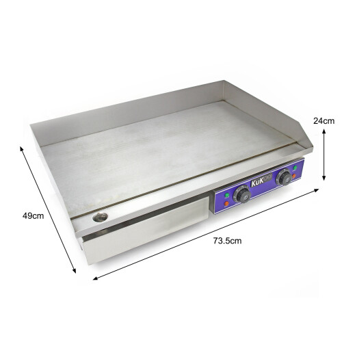 KuKoo 70 cm bred elektrisk stekeplate 2