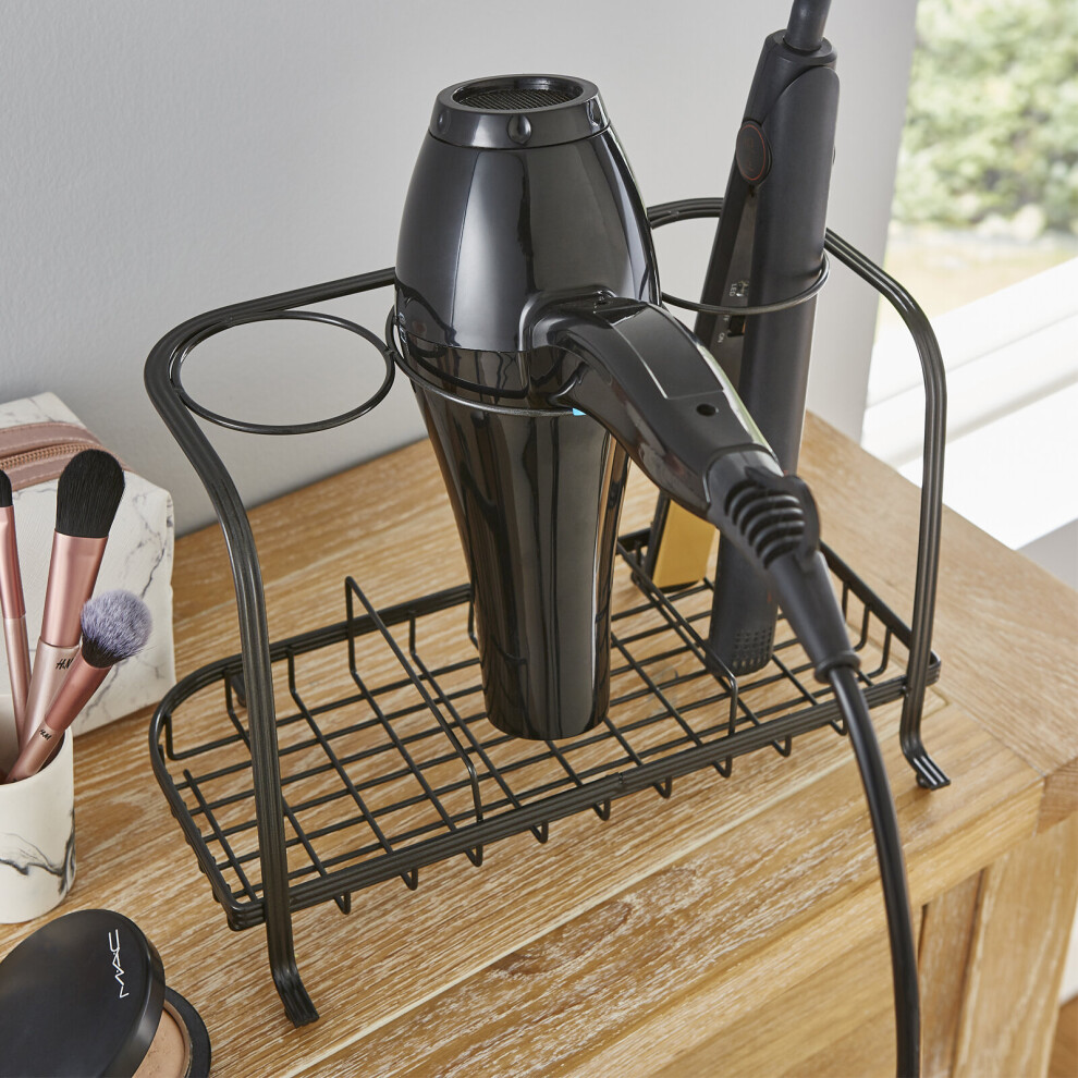 Direct Online Houseware (Graphite) Freestanding Hair Dryer & Straighteners Holder