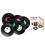 TRIXES Pack of 6 Assorted Retro Vinyl Drink Coasters 6