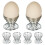 TRIXES 6 x Stainless Steel Wire Spiral Spring Egg Cups 5