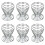 TRIXES 6 x Stainless Steel Wire Spiral Spring Egg Cups 1