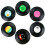 TRIXES Pack of 6 Assorted Retro Vinyl Drink Coasters 1