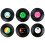 TRIXES Pack of 6 Assorted Retro Vinyl Drink Coasters 7
