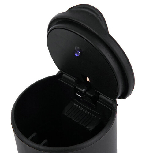 TRIXES Plastic Cup Holder Ash Tray with Lid and LED 2