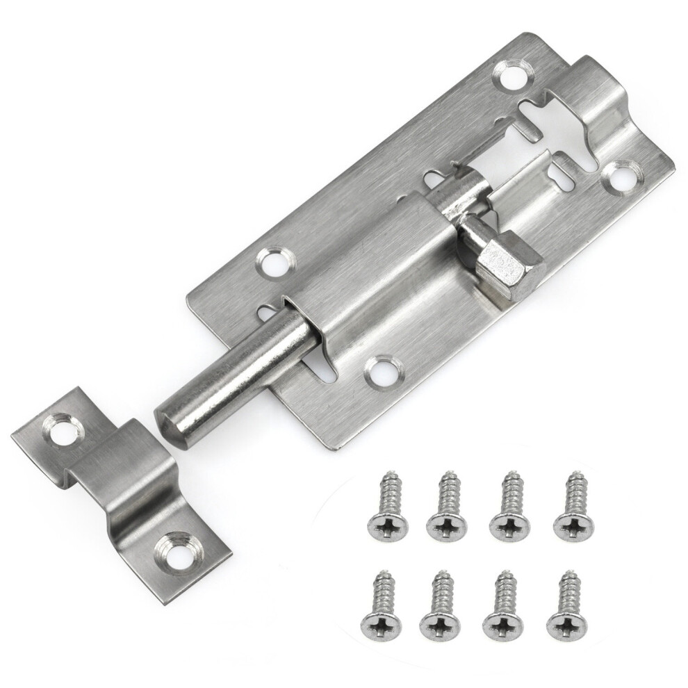 TRIXES 75mm Door Lock for Bathroom Toilet Shed Bedroom Catch Latch Easy Fit