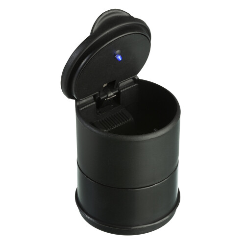 TRIXES Plastic Cup Holder Ash Tray with Lid and LED
