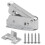 TRIXES Loft Door Touch Catch Hatch Push Attic Cupboard Latch Lock Caravan 1