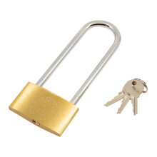 TRIXES Extra Long Shackle Padlock 120mm Long Lock 3 Keys safe Garage