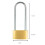 TRIXES Extra Long Shackle Padlock 120mm Long Lock 3 Keys safe Garage 4