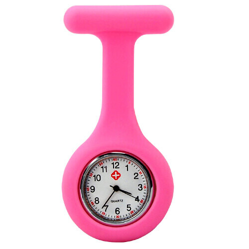 TRIXES Nurses Pink Gel Silicone Plastic Fob Watch 2