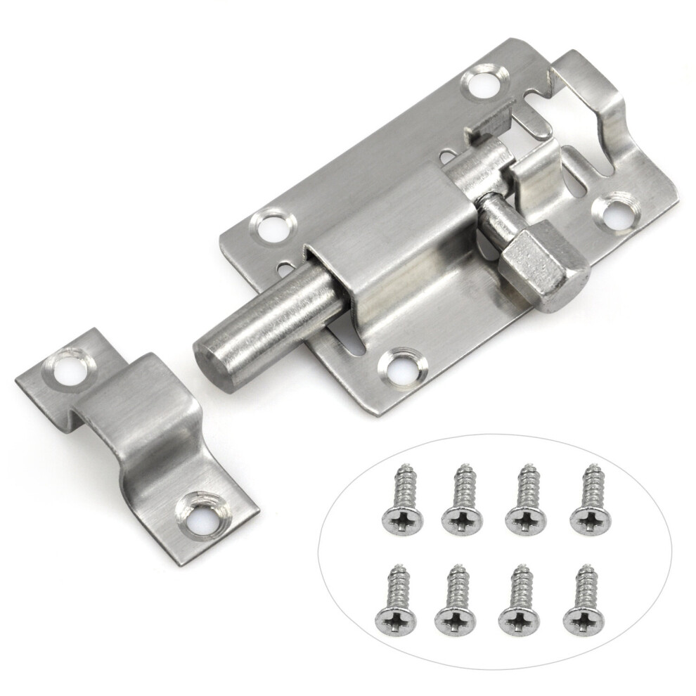 TRIXES 50mm Door Lock For Bathroom Toilet Shed Bedroom Catch Latch Easy Fit