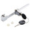 Silver Easy Install Glass Display Showcase Cabinet Slide Lock with Dual Keys  - By TRIXES 1