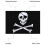 Large Black Pirate Flag Jolly Roger Skull and Bones 90x150cm with Rings Hanging Banner 11