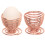 TRIXES 2 x Rose Gold Steel Wire Spiral Spring Egg Cups 1