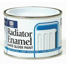 151 Coatings Radiator Enamel White Gloss Paint Top Coat High Performance 180ml
