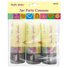 3  x Party Popper Confetti Cannon Shooter Bomb Birthday Party Wedding Gift 11cm
