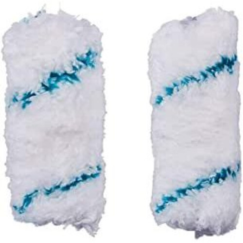 2pc 4" Long Pile (18mm) Roller Sleeve - Microfibre 2