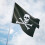 Large Black Pirate Flag Jolly Roger Skull and Bones 90x150cm with Rings Hanging Banner 12