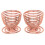 TRIXES 2 x Rose Gold Steel Wire Spiral Spring Egg Cups 2