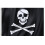Large Black Pirate Flag Jolly Roger Skull and Bones 90x150cm with Rings Hanging Banner 1