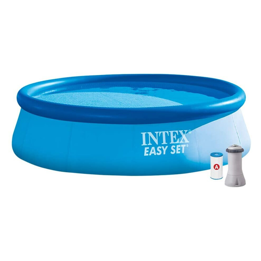 Intex 12ft Easy Set Inflatable Paddling Pool Filter Pump