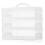 Gr8 Home 3 Tier Stackable Cupcake Carrier Box Muffin Cake Holder Plastic Clear Container 3