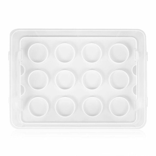 Gr8 Home 3 Tier Stackable Cupcake Carrier Box Muffin Cake Holder Plastic Clear Container 1