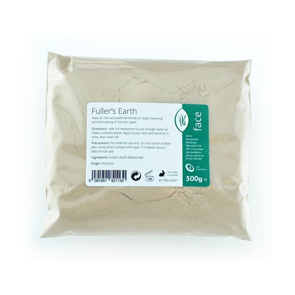 Fullers Earth Fine Pure & Natural Powder 500g