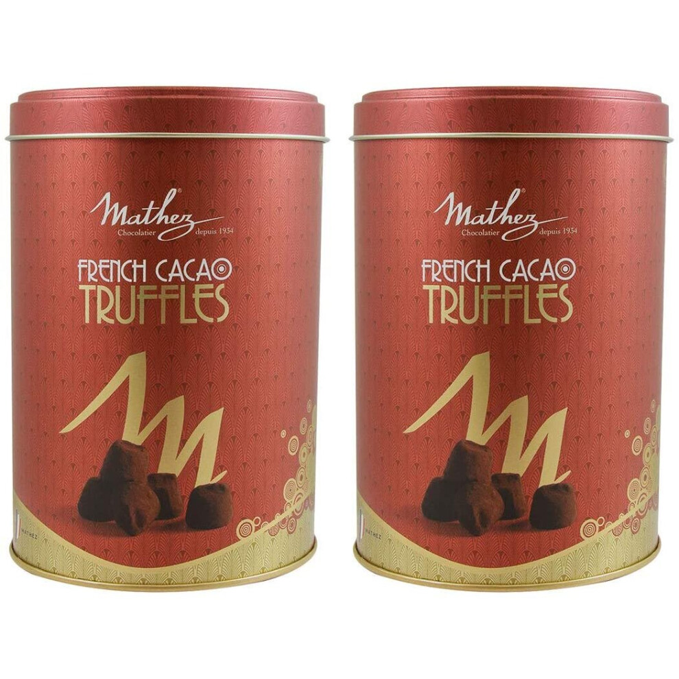 Mathez French Cocao Truffles (2x500g) or (525g) Gift Set + Free Gift Wrapping (Palm Oil Free)