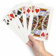 Giant Playing Cards 52 Plastic Coated Set A4 Size Outdoor Family Party Games