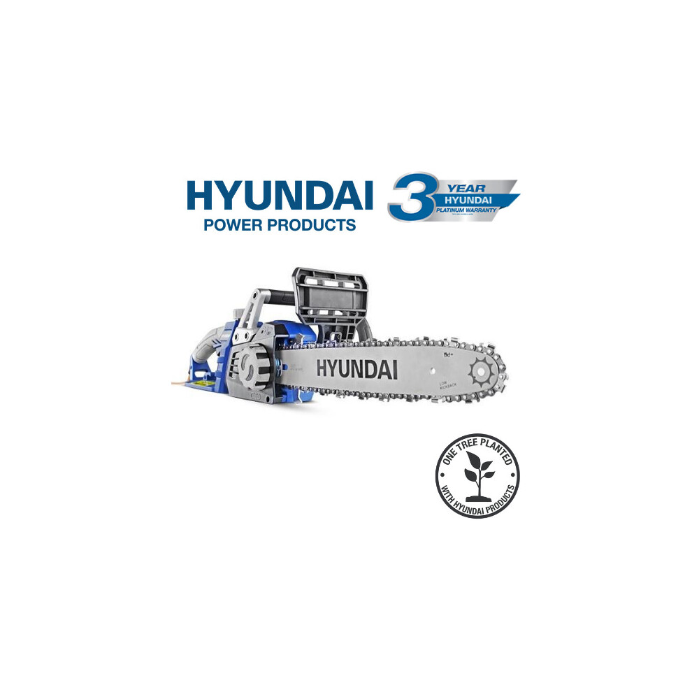 Hyundai 1600W 230V 14" Corded Electric Chainsaw - HYC1600E