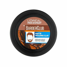L'Oreal Men Expert Matt Clay Barber Club, Matte Molding Clay Hair Styling, 75 ml