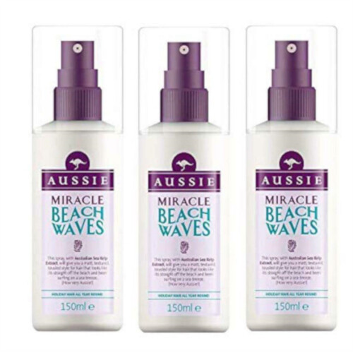 Aussie 3 x Aussie Miracle Beach Waves Spray, 150 ml