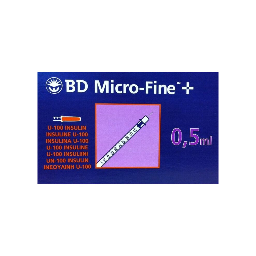 (50 syringes) BD  Microfine + Plus 0.5ml 30G 8mm