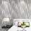 10M 3D Crescent Wave Stripes Embossed Design Non-woven Wallpaper Roll Modern 7