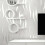 10M 3D Crescent Wave Stripes Embossed Design Non-woven Wallpaper Roll Modern 4