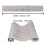 10M 3D Crescent Wave Stripes Embossed Design Non-woven Wallpaper Roll Modern 2